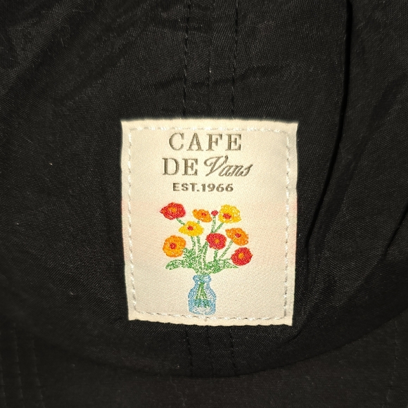 Vans Black Cap with Floral Patch - Picture 2 of 5